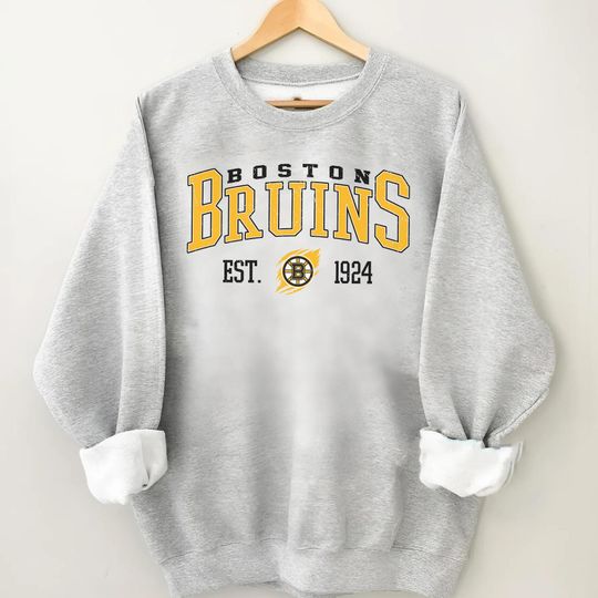 Discover Vintage Boston Hockey Sweatshirt, Sweatshirt For Hockey Fan