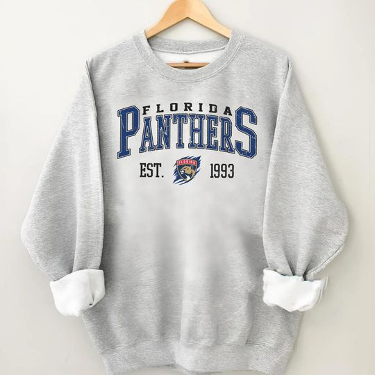 Discover Vintage Florida Panther Sweatshirt, Sweatshirt For Hockey Fan