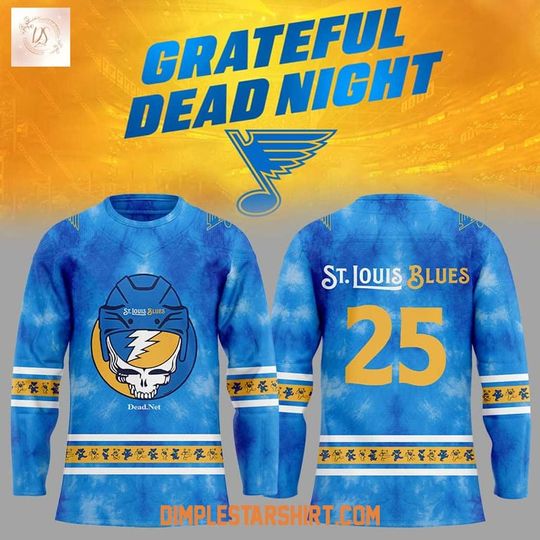 Discover FREESHIP STL Grateful D.e.@.d Night 2025 Hockey Jersey Reprint