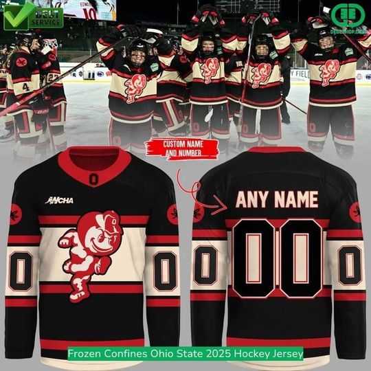 Discover FREESHIP! Frozen Confines Ohio State 2025 Hockey Shirt Men's Reprint