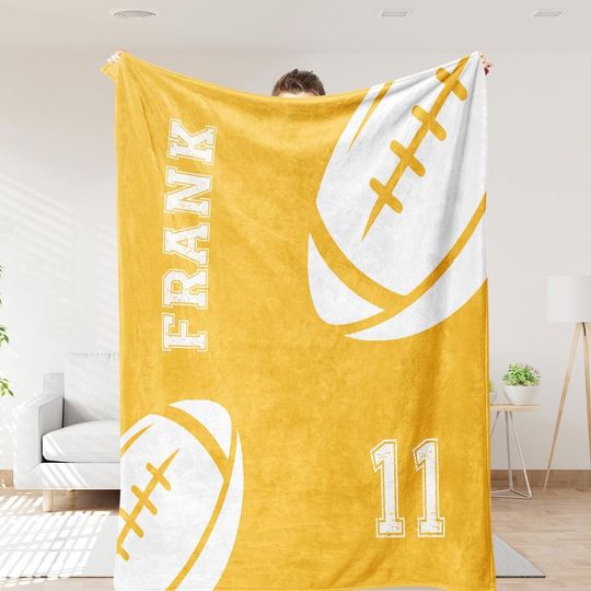 Discover Custom Sports Team Blanket with Name & Number