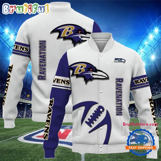 Baltimore Ravens Team Limited Edition New Design Baseball Jacket