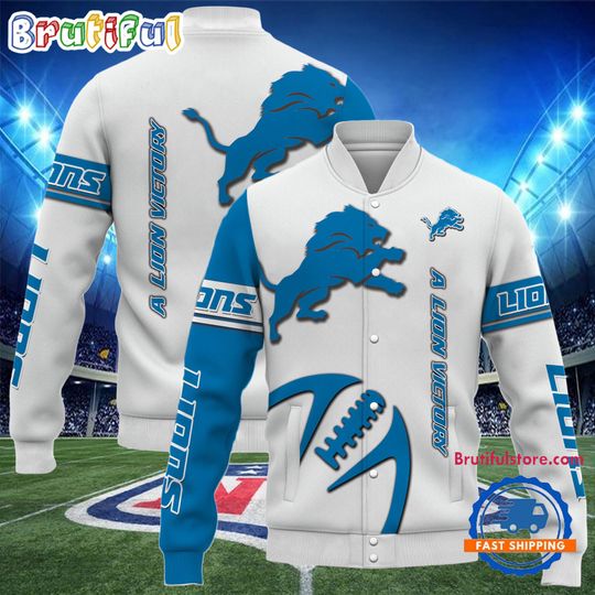 Detroit Lions Team Limited Edition New Design Baseball Jacket
