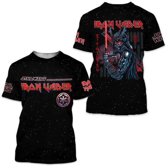 Iron Maiden Star Wars Tour 2025 Limited Edition 3D T-Shirt