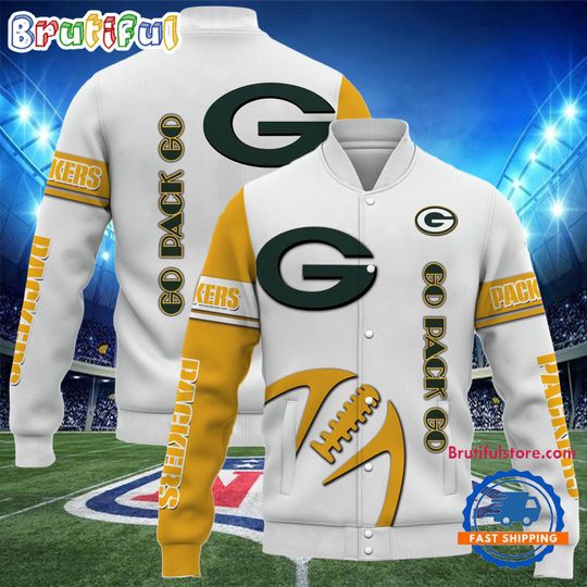 Green Bay Packers Team Limited Edition New Design Baseball Jacket