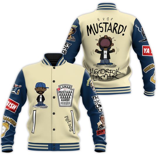 Kendrick Lamar Mustard Not Like Us Ya Dish Baseball Jacket Gift For Christmas