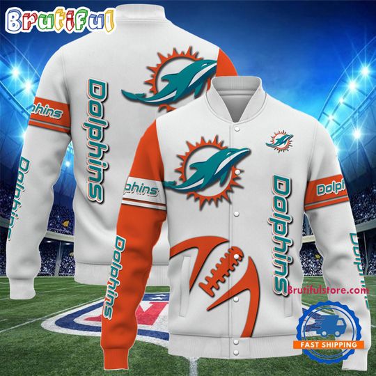 Miami Dolphins Team Limited Edition New Design Baseball Jacket