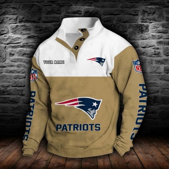 New England Patriots Stand Collar Sweatshirts