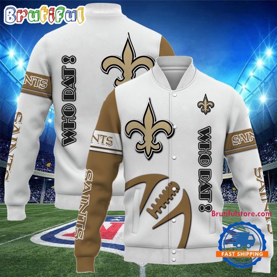 New Orleans Saints Team Limited Edition New Design Baseball Jacket