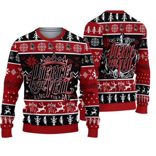 Pierce The Veil King For A Day Ft Kellin Quinn Ugly Christmas Sweater