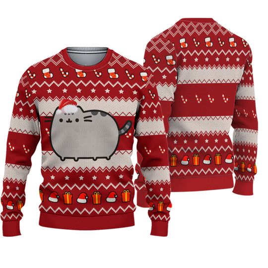 Pusheen Cat Ugly Christmas Sweater