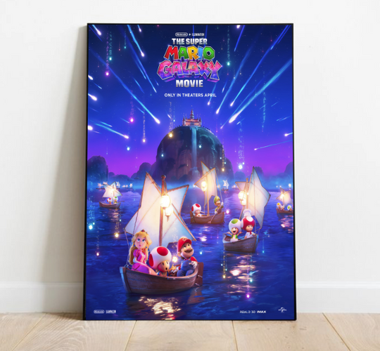 The Super Mario Galaxy Movie is only in theaters April 2026 Poster