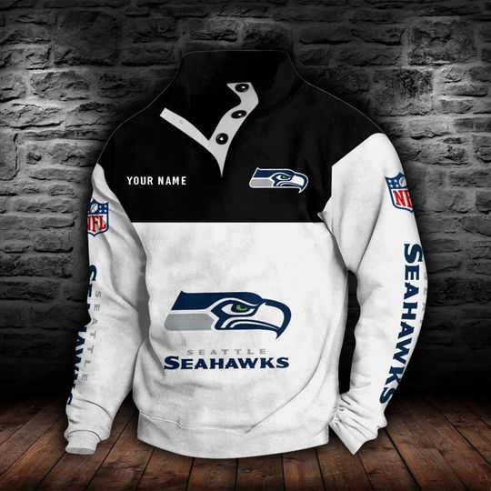 Seattle Seahawks Stand Collar Sweatshirts