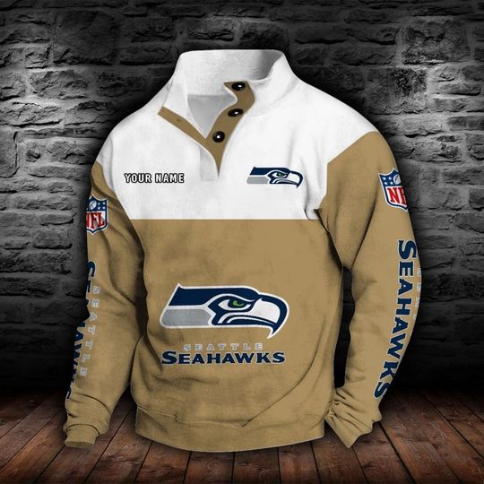 Seattle Seahawks Stand Collar Sweatshirts