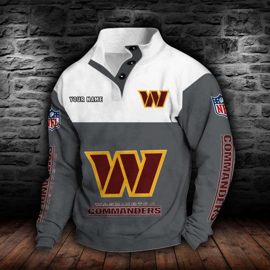 Washington Commanders Stand Collar Sweatshirt