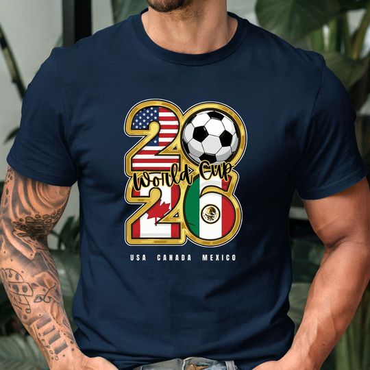 Discover World Cup 2026 T Shirt, USA Canada Mexico Soccer Graphic Tee