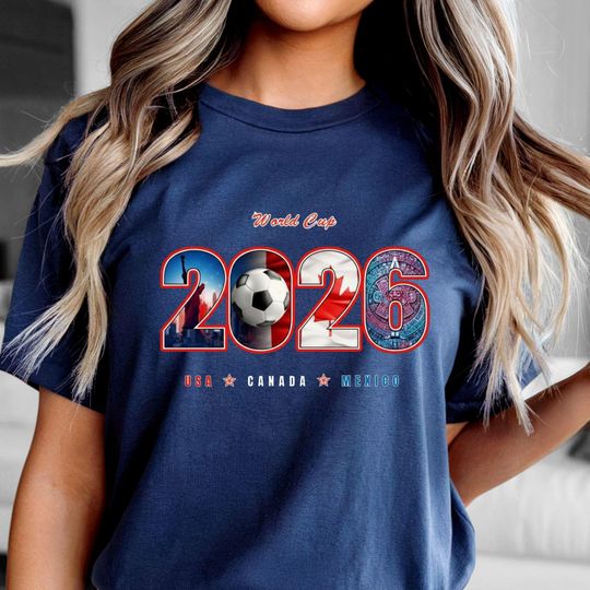 Discover World Cup 2026 T Shirt, USA Canada Mexico, Soccer Graphic Tee