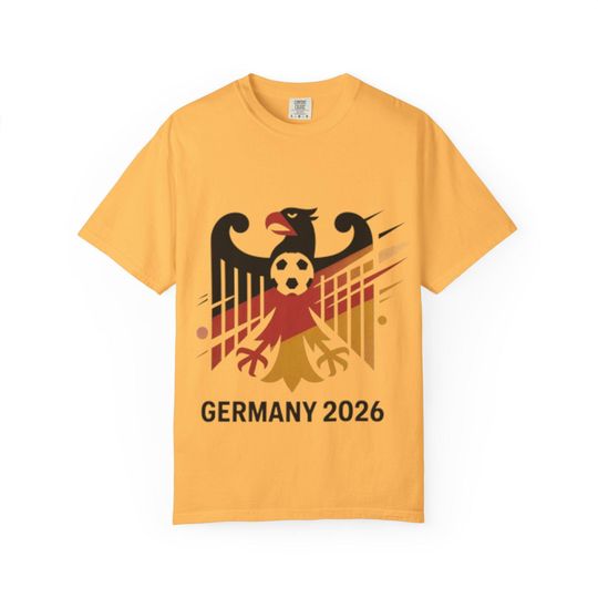 Discover Germany 2026 Eagle Soccer Logo T-Shirt | World Cup Football Tournament