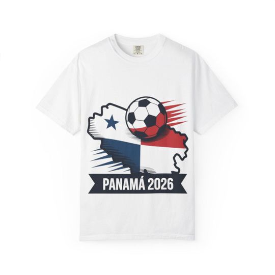 Discover Panam 2026 Soccer Map T-Shirt | Panama Flag Football Jersey