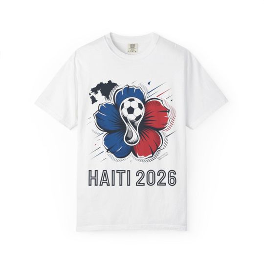 Discover Haiti 2026 Soccer Hibiscus Flower T-Shirt | Football World Cup Support