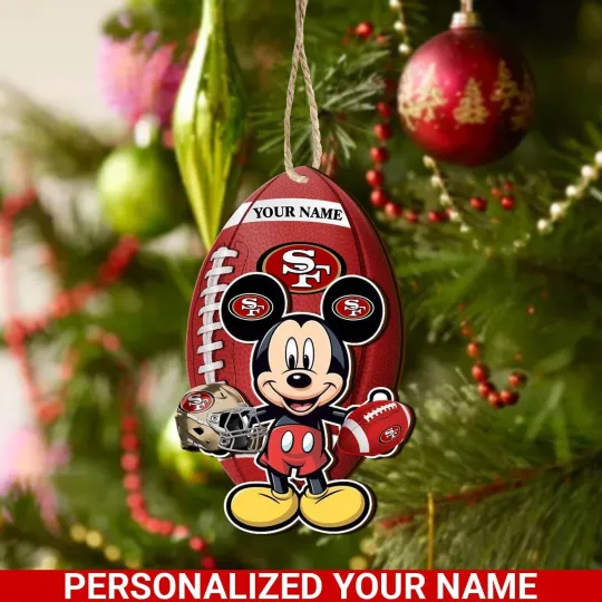 Discover Personalized San Francisco Team 49erss Sport Christmas Ornament,For Football Fan