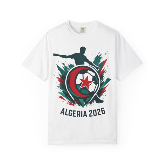 Discover Algeria 2026 Soccer T-Shirt, Unisex Sports Tee, Fan Gear, World Cup 2026 Apparel, Gift for Soccer Lovers, Casual Wear