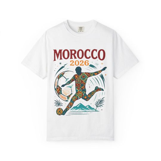Discover Morocco 2026 Soccer T-Shirt, World Cup Football Fan Tee