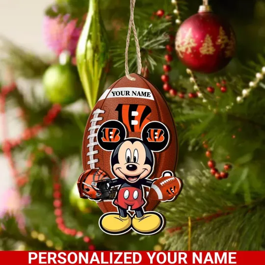Discover Personalized Cincinnati Team Bengalss Sport Christmas Ornament, For Football Fan