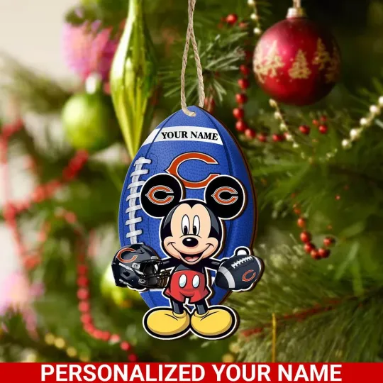 Discover Personalized Chicago Team Bearss Sport Christmas Ornament, For Football Fan