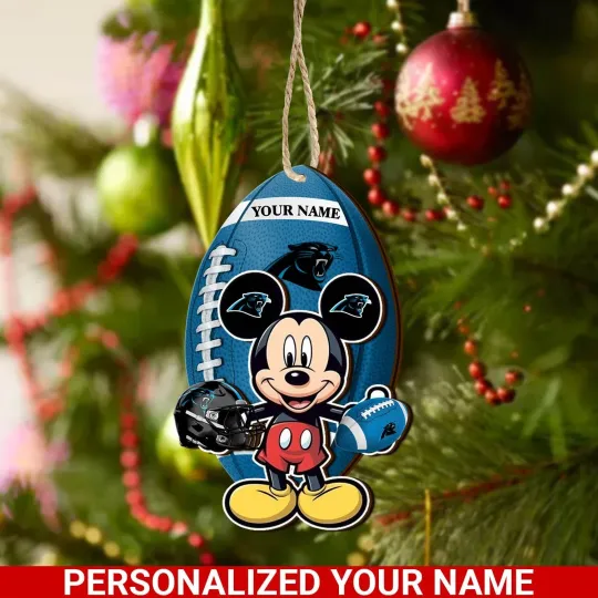 Discover Personalized Carolina Team Pantherss Sport Christmas Ornament, For Football Fan