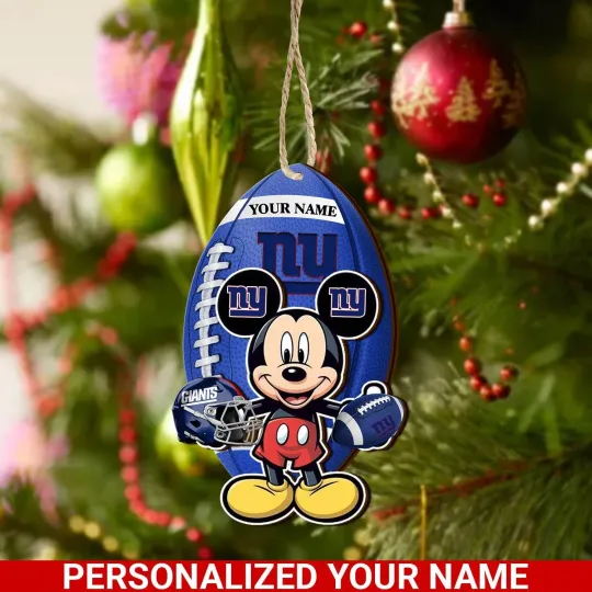 Discover Personalized New York Team Giantss Sport Christmas Ornament, For Football Fan