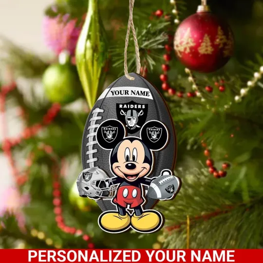Discover Personalized Las Vegas Team Raiderss Sport Christmas Ornament, For Football Fan