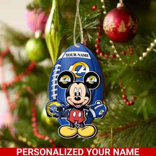 Discover Personalized Los Angeles Team Ramss Sport Christmas Ornament, For Football Fan