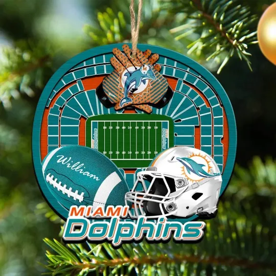Discover Personalized Miami Team Dolphinss Sport Stadium Ornament Gift For Fans