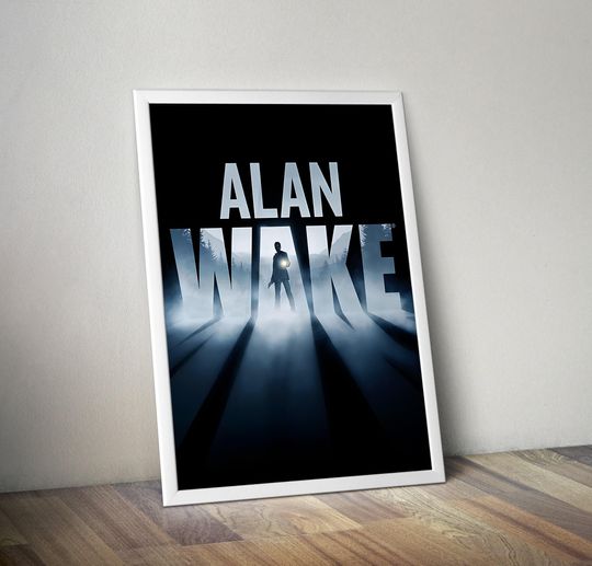 Discover Alan Wake Video Game Poster | Vertical Premium Matte Wall Decor | Gamer Room Art