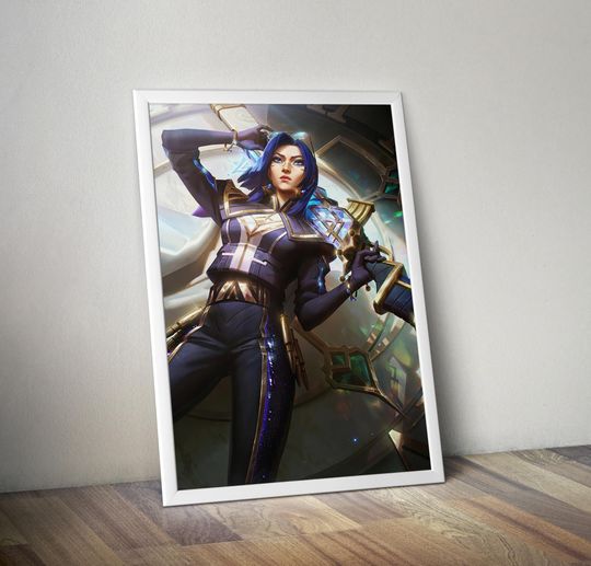 Discover Arcane Caitlyn Poster | Gaming Wall Decor | Premium Matte Vertical Poster | Video Game Art | Gamer Gift