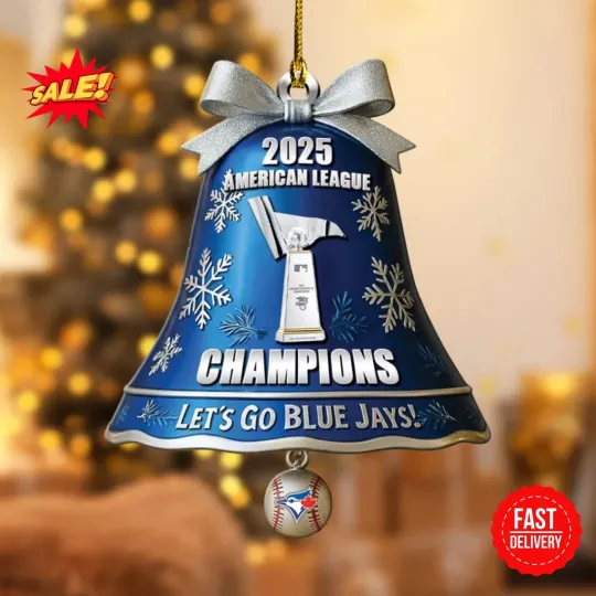 Discover Toronto Blue Jay 2025 American League Champions Acrylic Ornament