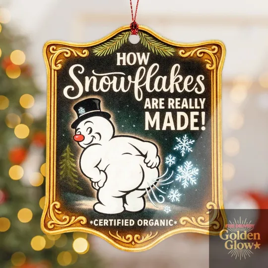 Discover Snowflakes Funny Christmas inappropriate christmas ornaments -funny ornaments