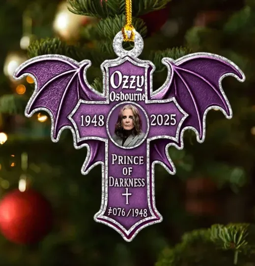 Discover Ózzy 2D FLAT 2025  2-sided Acrylic Christmas Ornament Xmas Gift 3.5 in