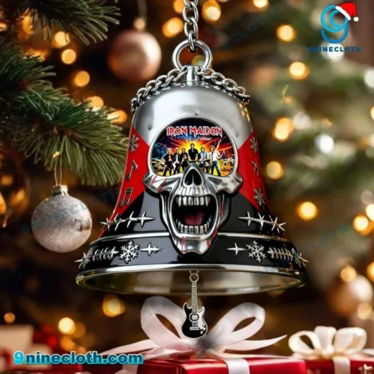 2025 Iron Maiden Christmas Bell CHRISTMAS Ornament 2D FLAT XMAS GIFT