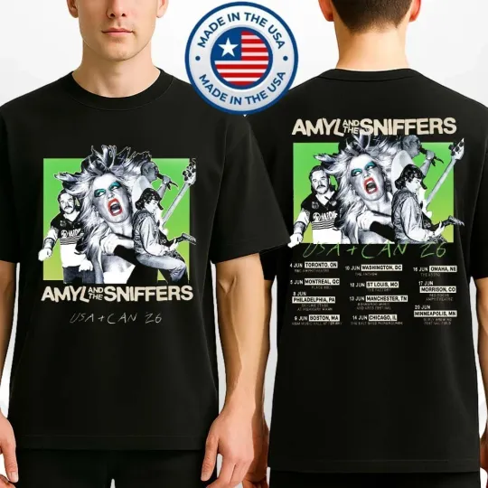 Discover Amyl And The Sniffers USA And Canada Tour 2026 Double Sided T-Shirt