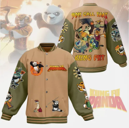 Discover Kung Fu Panda New Baseball Jacket For Fan Gift For Christmas