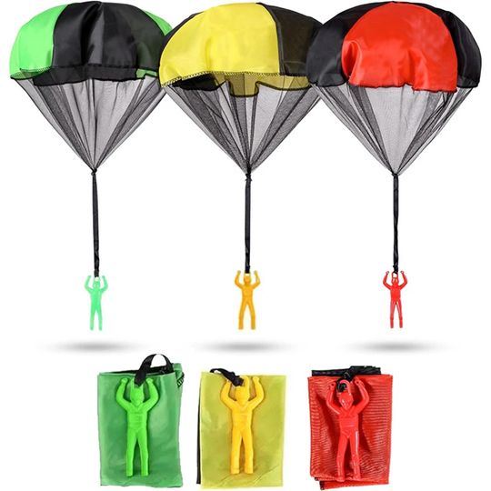 Discover Parachute Toys for Kids Tangle Free Outdoor Flying Parachute Men Outside Toys Easter Basket Stuffers Idea Unique Boy Girl Gift