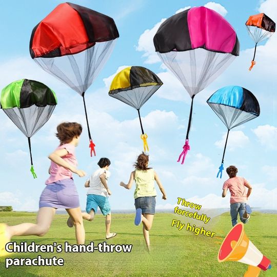 Discover Children's Hand Throwing Parachute Toy Tangle Outdoor Flying Parachute Men's Outdoor Toy Easter Basket Stuffers Children's Gift