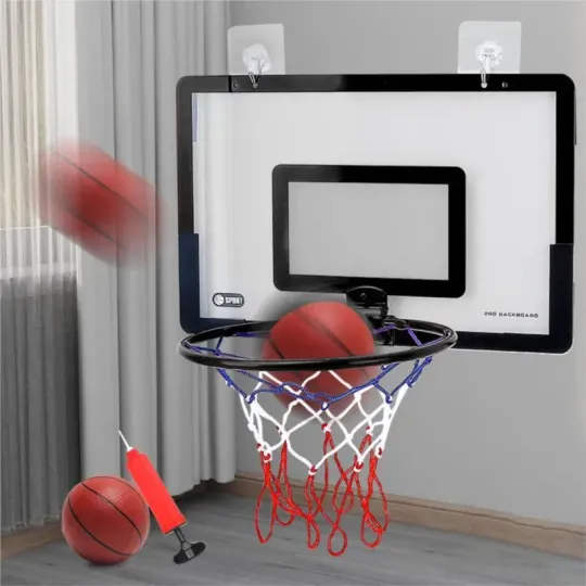 Discover Indoor children's safety and fun games children's home sports basketball set wall bracket non perforated basketball frame