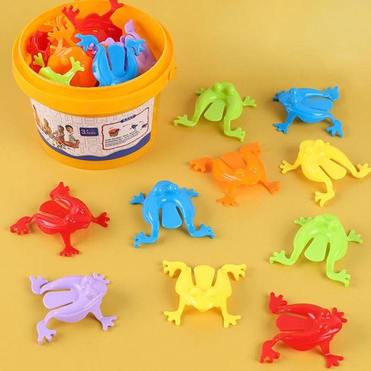 Discover Jumping Frog Toy Parent-child Bounce Frogs Anxiety Toy for Kids Assorted Stress Relief Toys Bounce Frogs Anxiety Toy  Party Toys