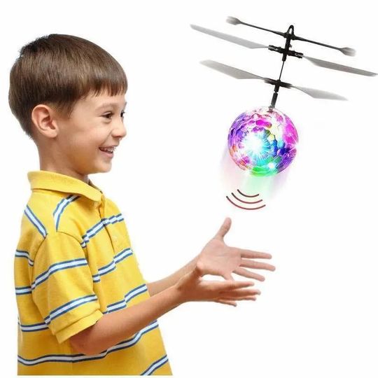 Discover Led Light Suspension Crystal Ball Infrared Induction RC Gesture Control Colorful Glowing Toys Flying Unique Gift for Kids