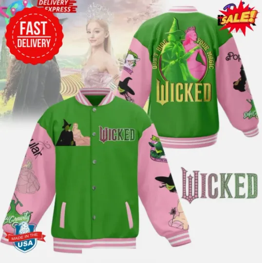 Wicked The Musical Special Baseball Jacket Gift For Christmas