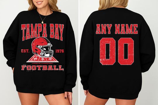 Discover Personalized Tampa Bay Football Sweatshirts, Gift for Football Fan