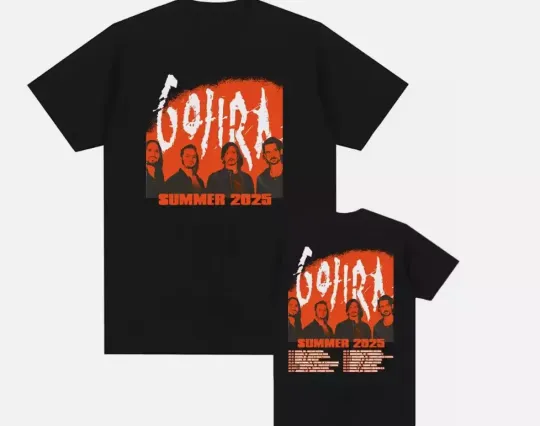 Discover Gojira Summer 2025 Tour T-Shirt For Fans Double Sided